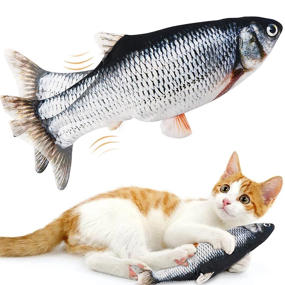 Electronic Floppy Fish Cat Toy – Realistic Moving Fish for Cats
