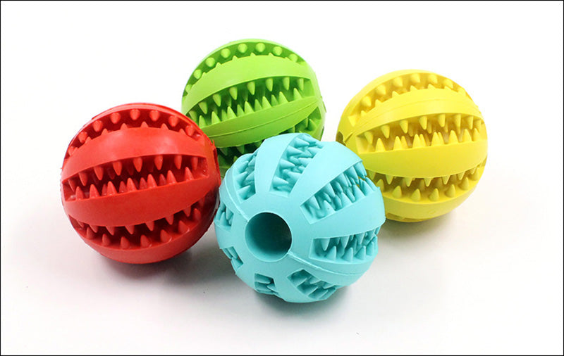 Pet Food Feeder Ball – Teeth Cleaning Chew Toy for Dogs & Cats