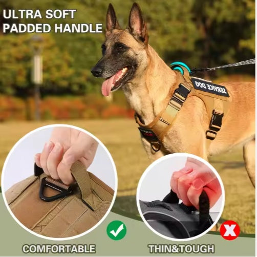 Tactical Service Dog Harness Vest – Adjustable, Breathable & Durable