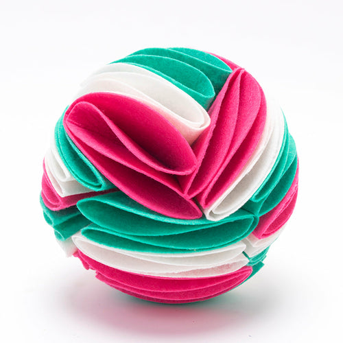 Foldable Dog Snuffle Ball – Interactive IQ Training Toy
