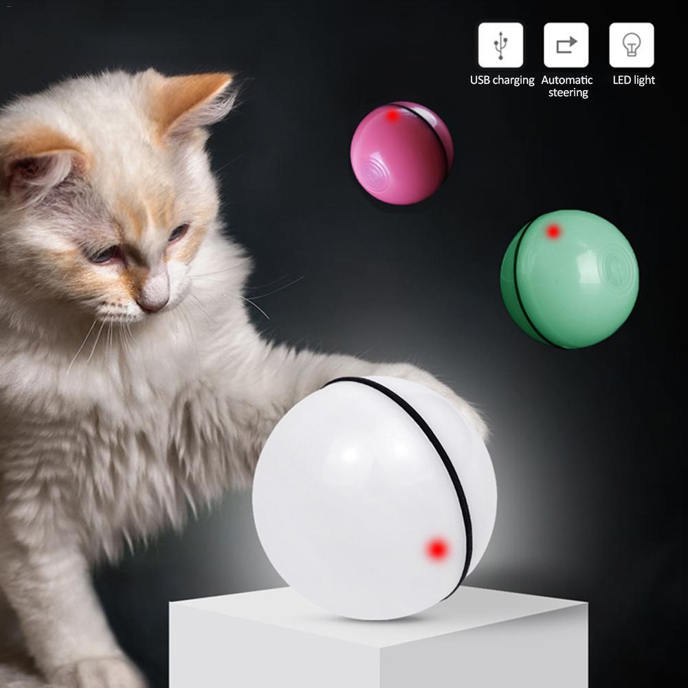 LED Laser Rolling Cat Toy Ball – Interactive Electronic Pet Toy