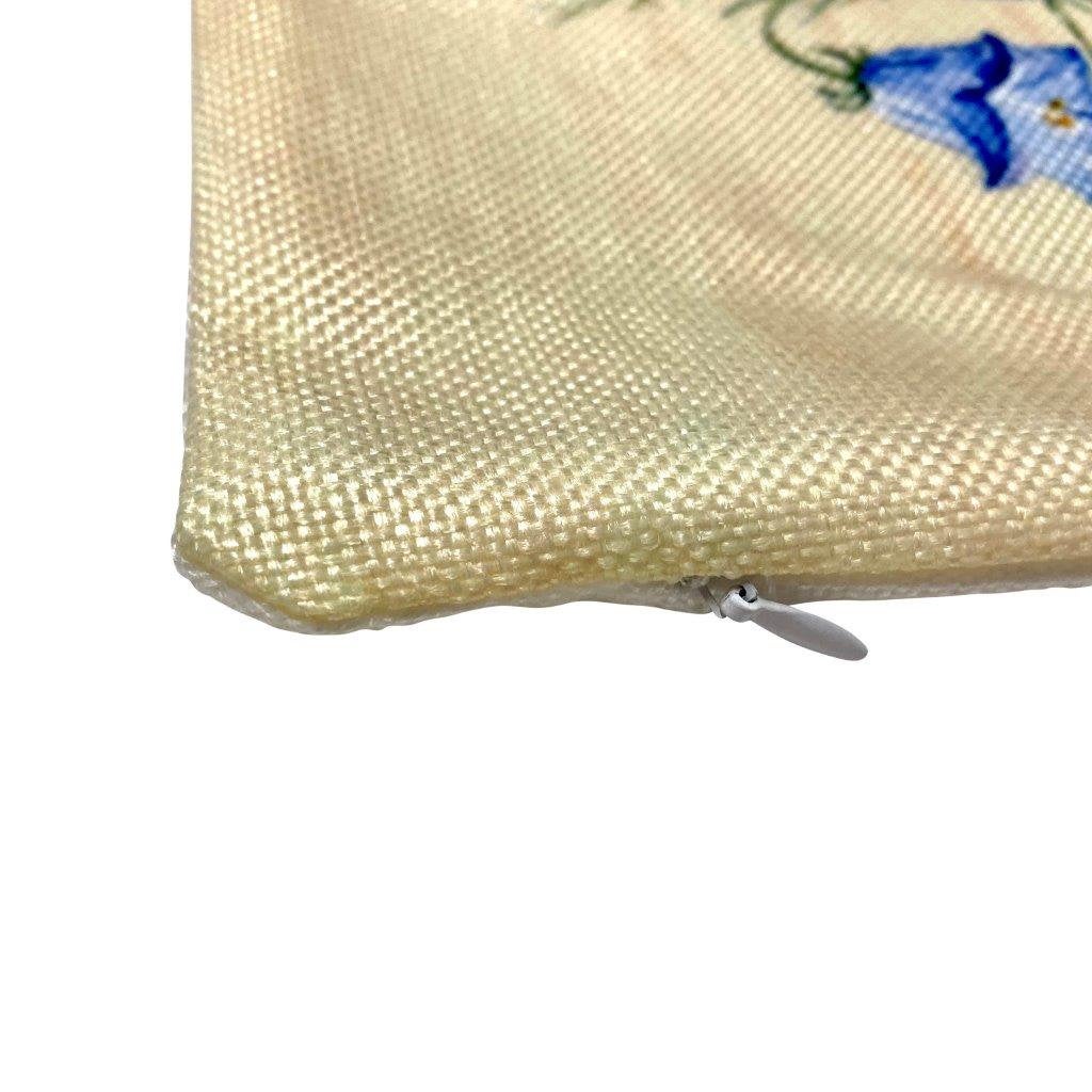 Ginger Cat Pillow – Watercolor Floral Design