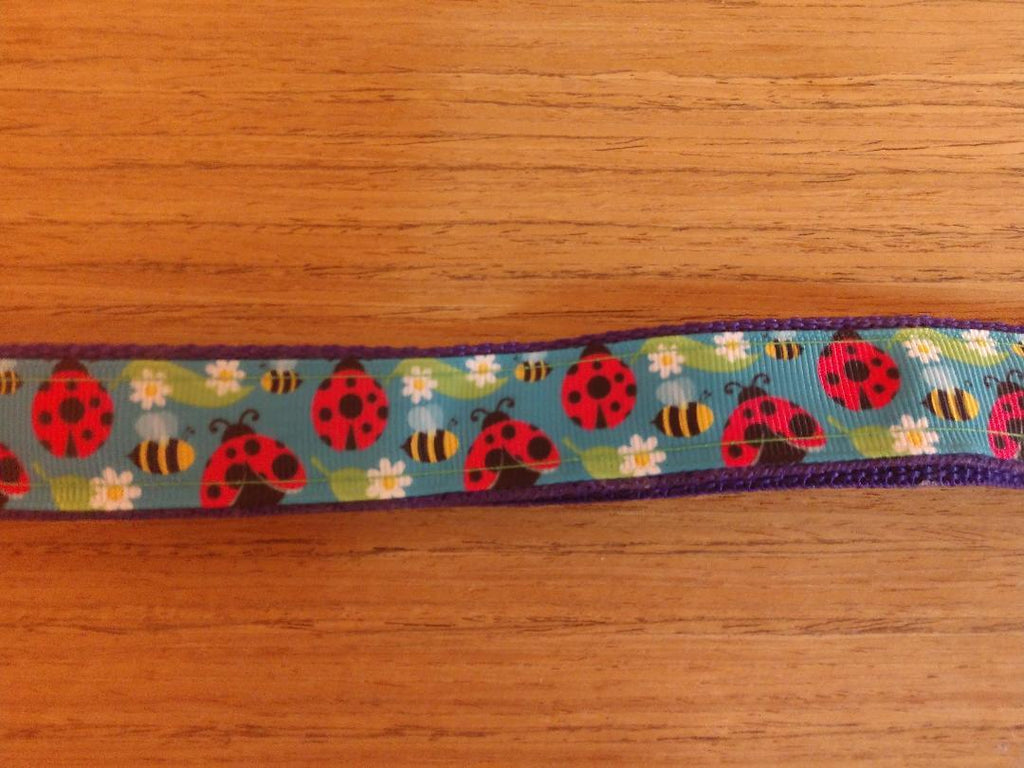 Ladybug Print Dog Leash - Large (6 ft)