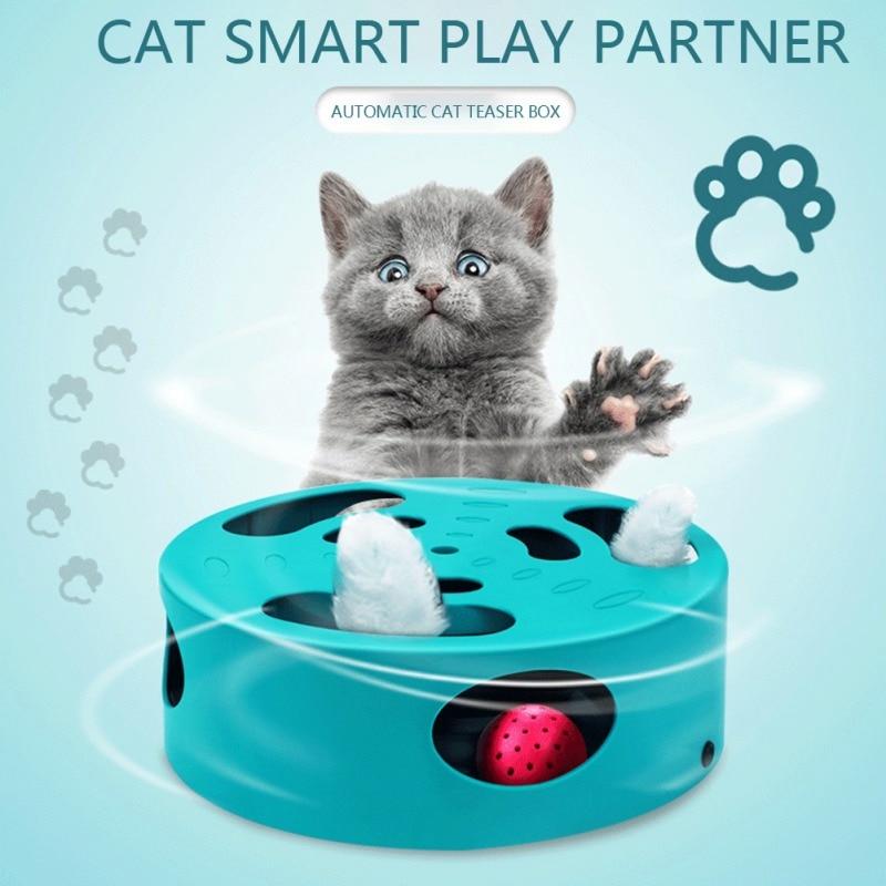 Interactive Cat Maze Toy – USB Rechargeable Chase & Hunt Mouse Toy
