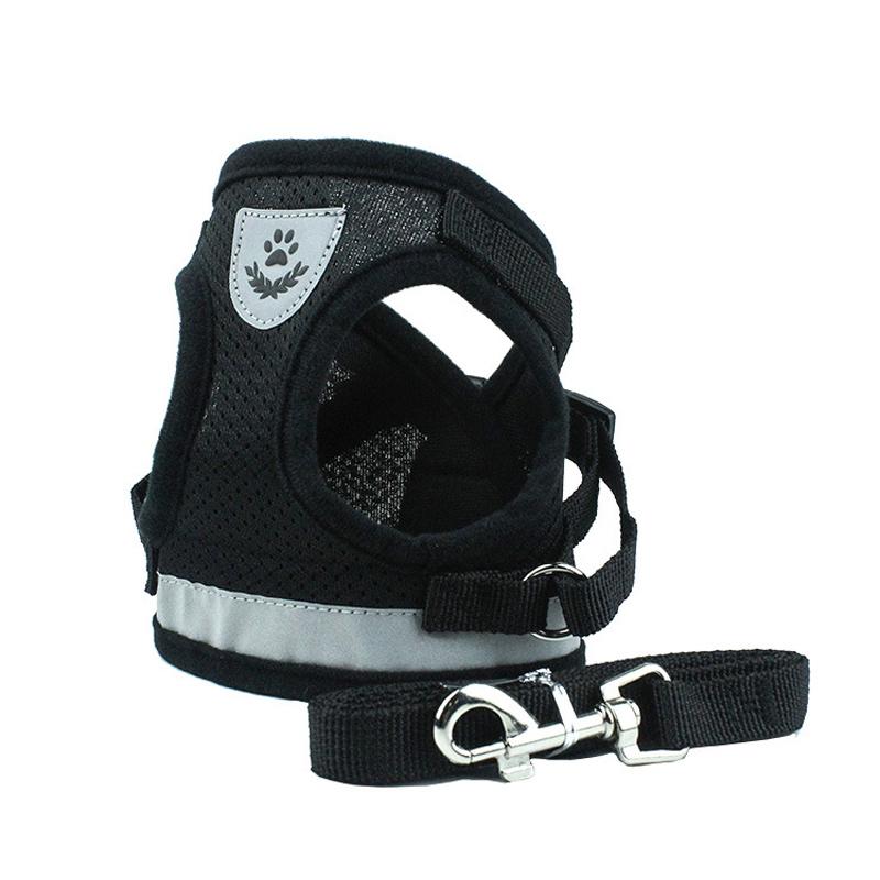 Dog Harness for Small & Medium Dogs – Nylon Mesh Puppy & Cat Harness Vest