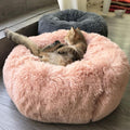 Plush Round Pet Bed – Soft Self-Warming Dog & Cat Sleeping Cushion (6 Sizes & Colors)